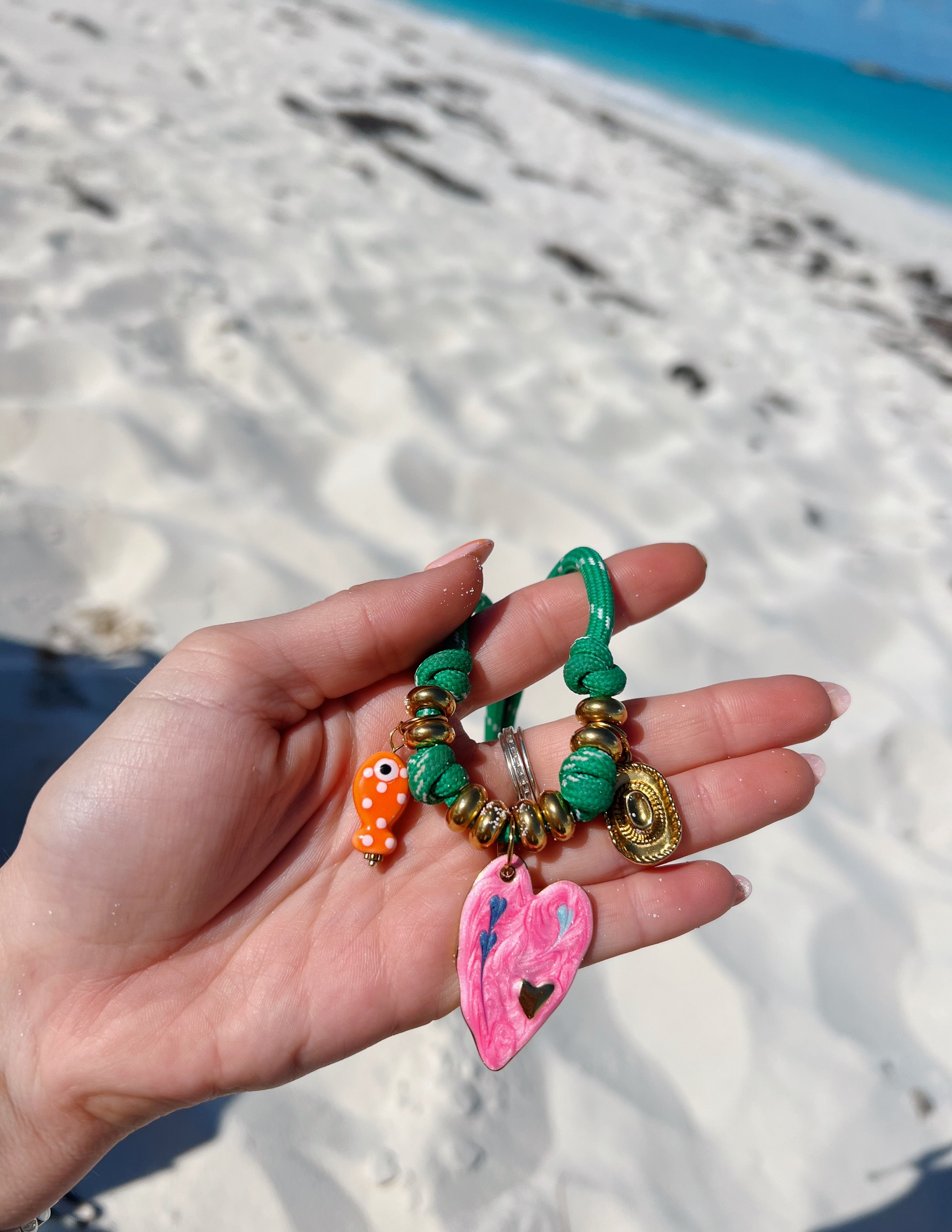 GREEN CORD NECKLACE